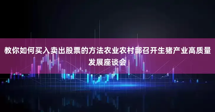 教你如何买入卖出股票的方法农业农村部召开生猪产业高质量发展座谈会